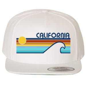 California Retro Sunset Beach Wool Snapback Cap