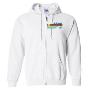 California Retro Sunset Beach Full Zip Hoodie