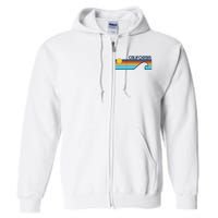 California Retro Sunset Beach Full Zip Hoodie