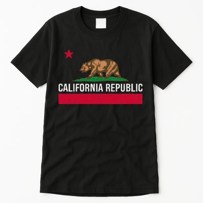 California Republic State Flag Tall T-Shirt