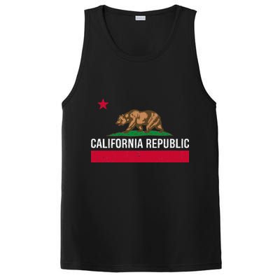 California Republic State Flag PosiCharge Competitor Tank
