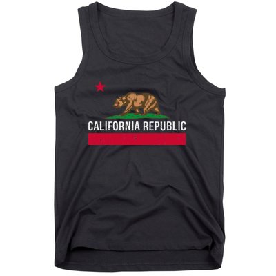 California Republic State Flag Tank Top