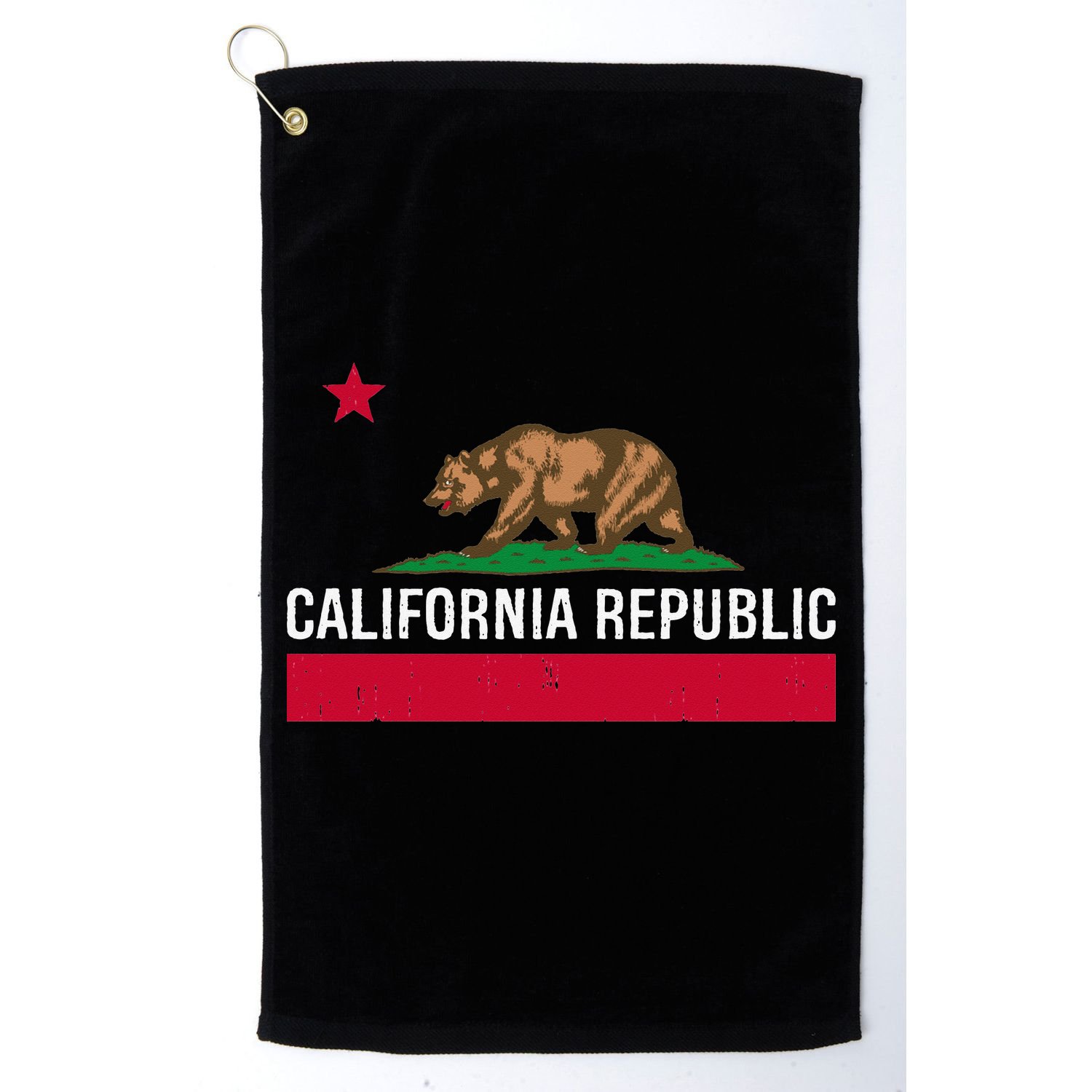 California Republic State Flag Golf Towel