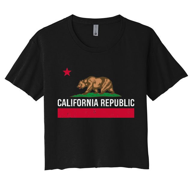 California Republic State Flag Crop Top