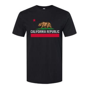 California Republic State Flag Softstyle CVC T-Shirt