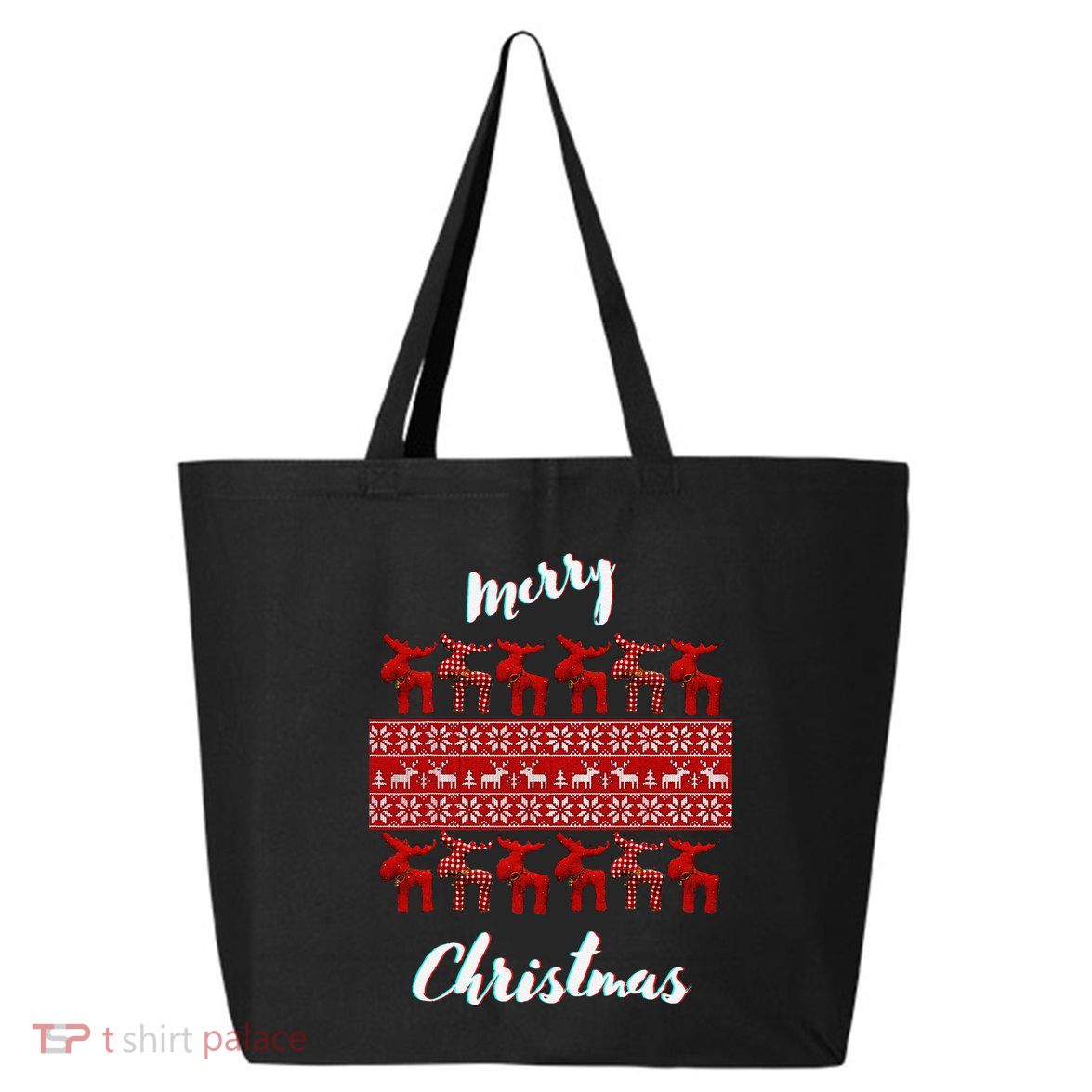 Christmas Remindeer Scandinavian Style 25L Jumbo Tote
