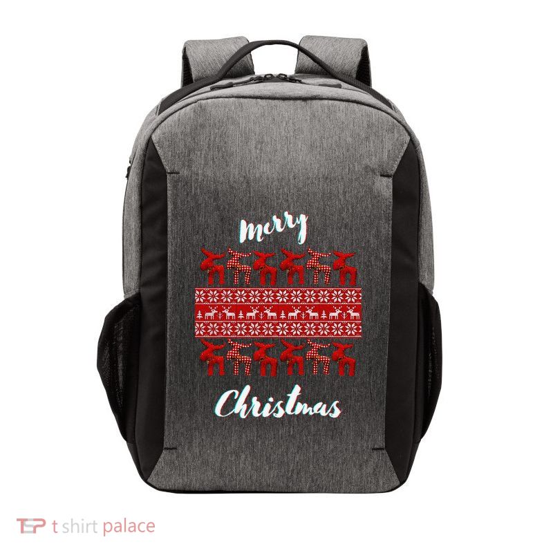 Christmas Remindeer Scandinavian Style Vector Backpack