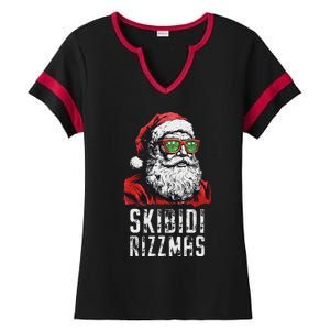 Christmas Rizz Santa Claus Charisma Cool Ladies Halftime Notch Neck Tee