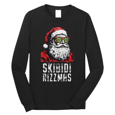 Christmas Rizz Santa Claus Charisma Cool Long Sleeve Shirt