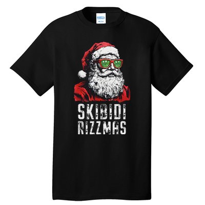 Christmas Rizz Santa Claus Charisma Cool Tall T-Shirt