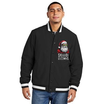 Christmas Rizz Santa Claus Charisma Cool Insulated Varsity Jacket