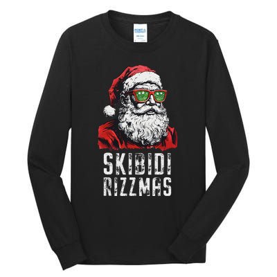 Christmas Rizz Santa Claus Charisma Cool Tall Long Sleeve T-Shirt