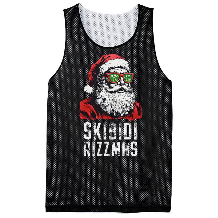 Christmas Rizz Santa Claus Charisma Cool Mesh Reversible Basketball Jersey Tank