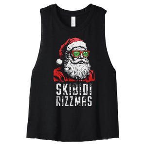 Christmas Rizz Santa Claus Charisma Cool Women's Racerback Cropped Tank