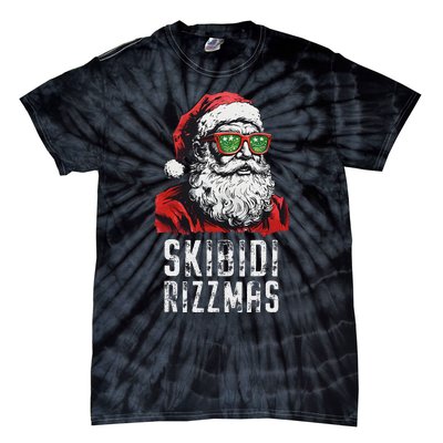 Christmas Rizz Santa Claus Charisma Cool Tie-Dye T-Shirt