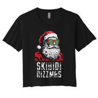 Christmas Rizz Santa Claus Charisma Cool Women's Crop Top Tee