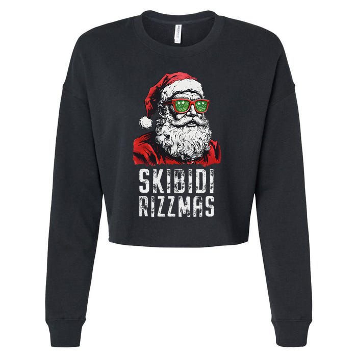 Christmas Rizz Santa Claus Charisma Cool Cropped Pullover Crew