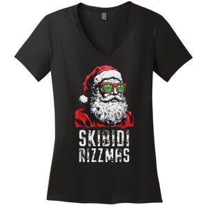 Christmas Rizz Santa Claus Charisma Cool Women's V-Neck T-Shirt