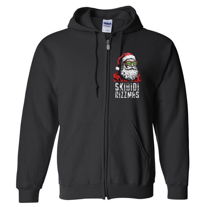 Christmas Rizz Santa Claus Charisma Cool Full Zip Hoodie