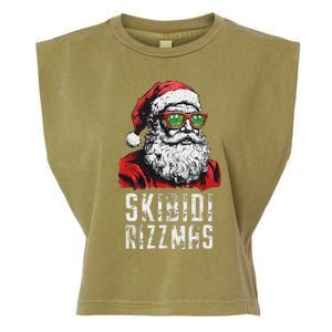 Christmas Rizz Santa Claus Charisma Cool Garment-Dyed Women's Muscle Tee