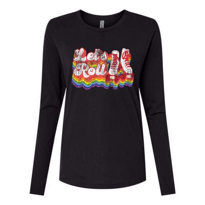 Cool Roller Skating Skate 1970S Retro Womens Cotton Relaxed Long Sleeve T-Shirt