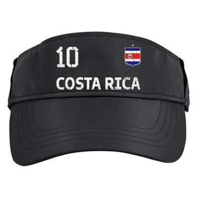 Costa Rica Soccer Fan Jersey Costa Rica Flag Football Lovers Adult Drive Performance Visor