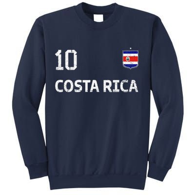 Costa Rica Soccer Fan Jersey Costa Rica Flag Football Lovers Sweatshirt