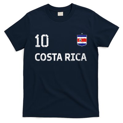 Costa Rica Soccer Fan Jersey Costa Rica Flag Football Lovers T-Shirt