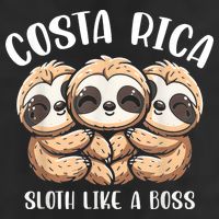 Costa Rica Sloth Like A Boss Costa Rican Travel Vacation Beanie