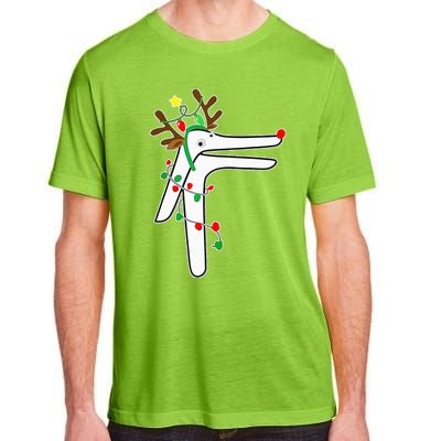 Christmas Reindeer Speculum Nurse OBGYN L&D Nursing Xmas  Adult ChromaSoft Performance T-Shirt