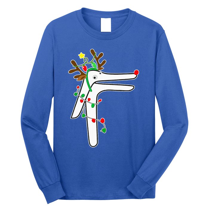 Christmas Reindeer Speculum Nurse OBGYN L&D Nursing Xmas  Long Sleeve Shirt