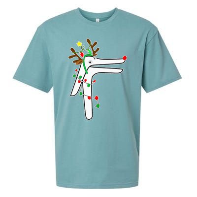 Christmas Reindeer Speculum Nurse OBGYN L&D Nursing Xmas  Sueded Cloud Jersey T-Shirt