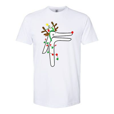 Christmas Reindeer Speculum Nurse OBGYN L&D Nursing Xmas  Softstyle CVC T-Shirt