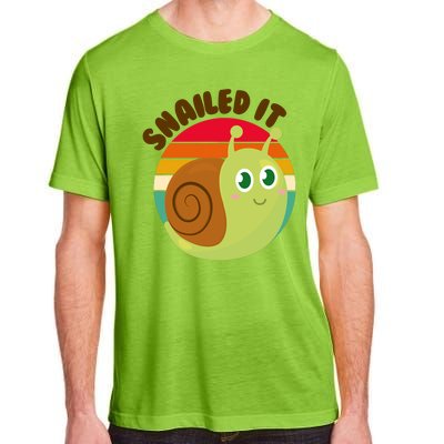 Cute Retro Snailed It Adult ChromaSoft Performance T-Shirt