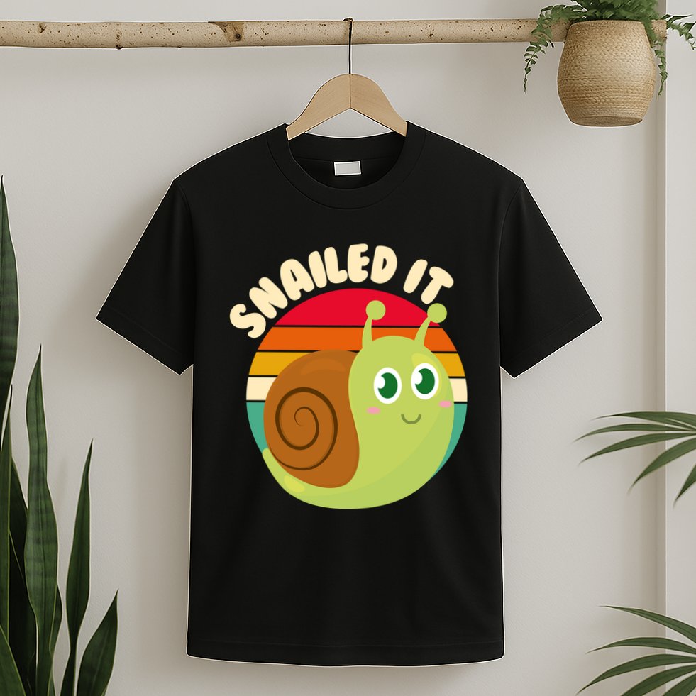 Cute Retro Snailed It T-Shirt