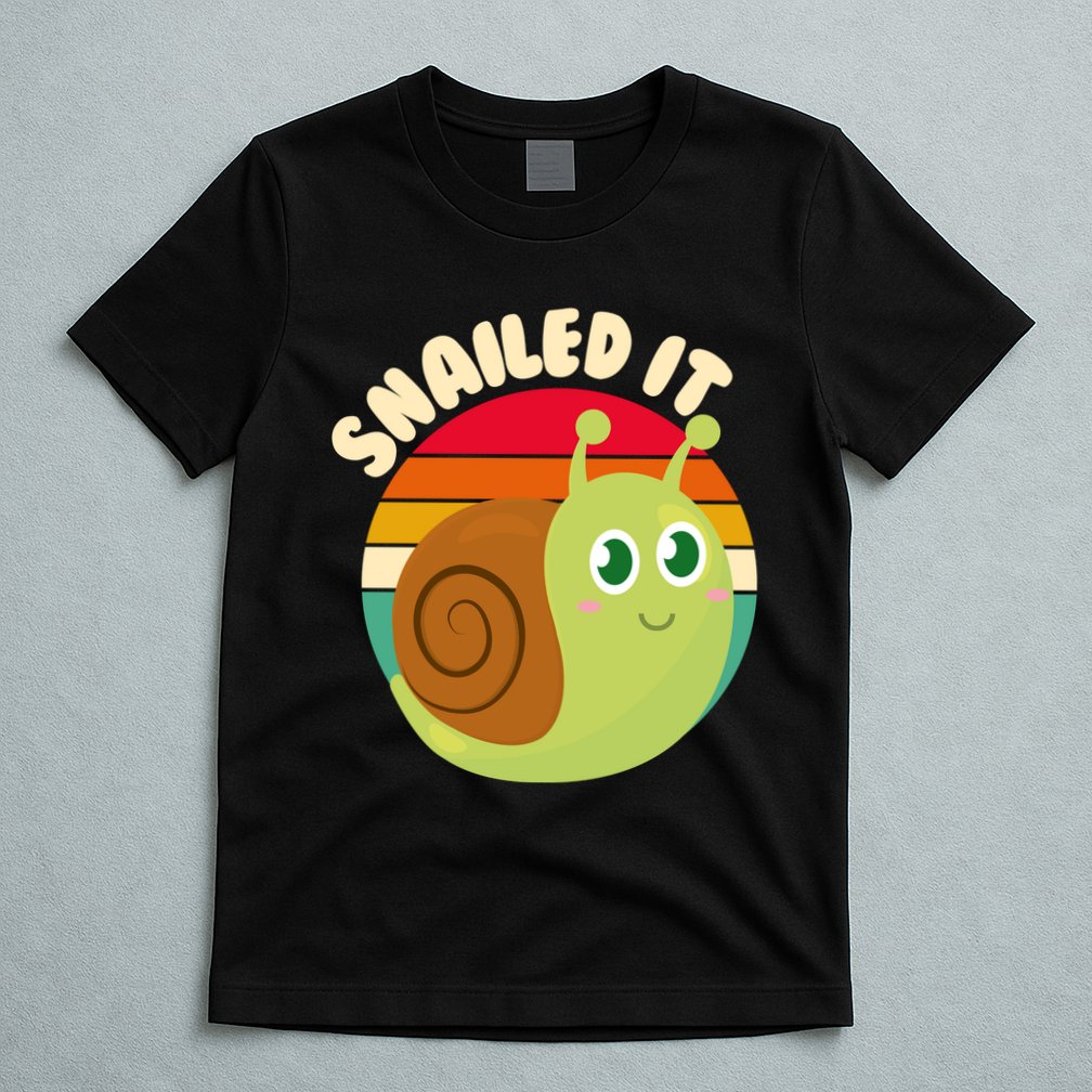 Cute Retro Snailed It T-Shirt