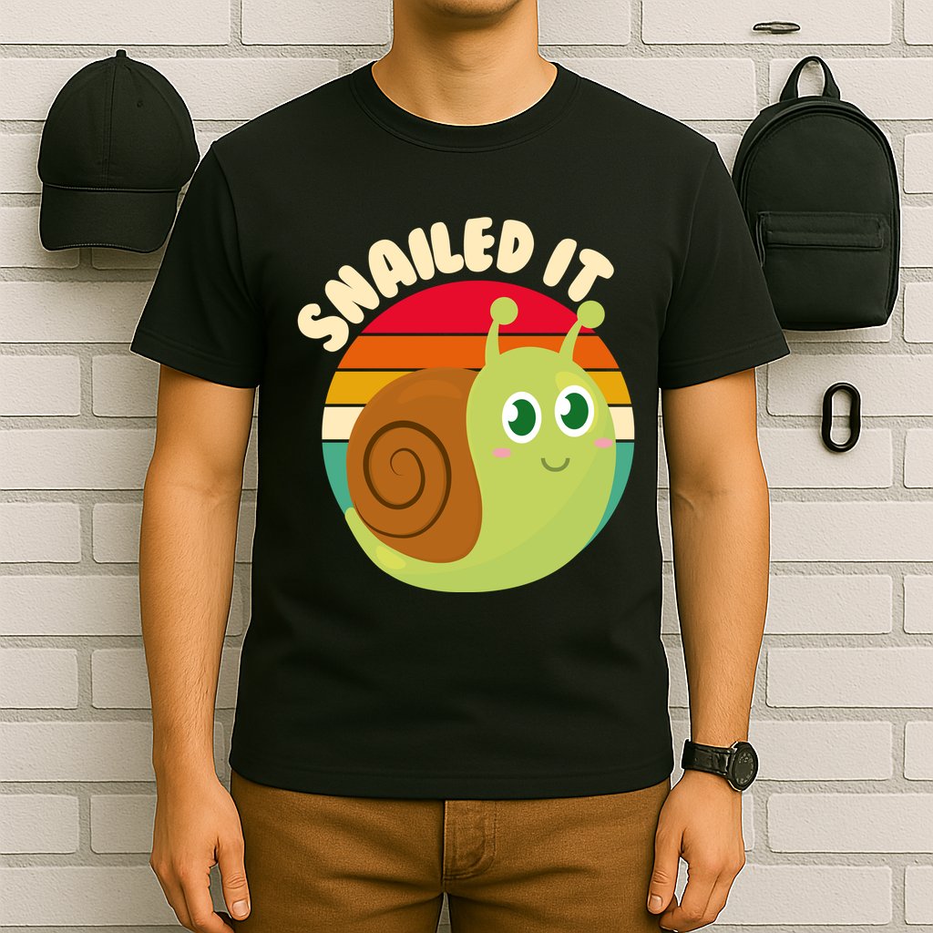 Cute Retro Snailed It T-Shirt