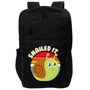 Cute Retro Snailed It Impact Tech Backpack