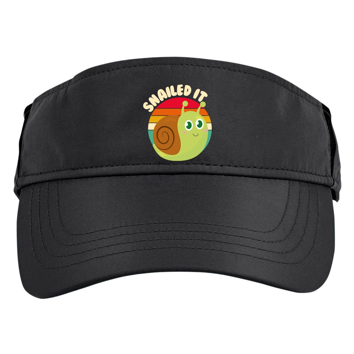 Cute Retro Snailed It Adult Drive Performance Visor