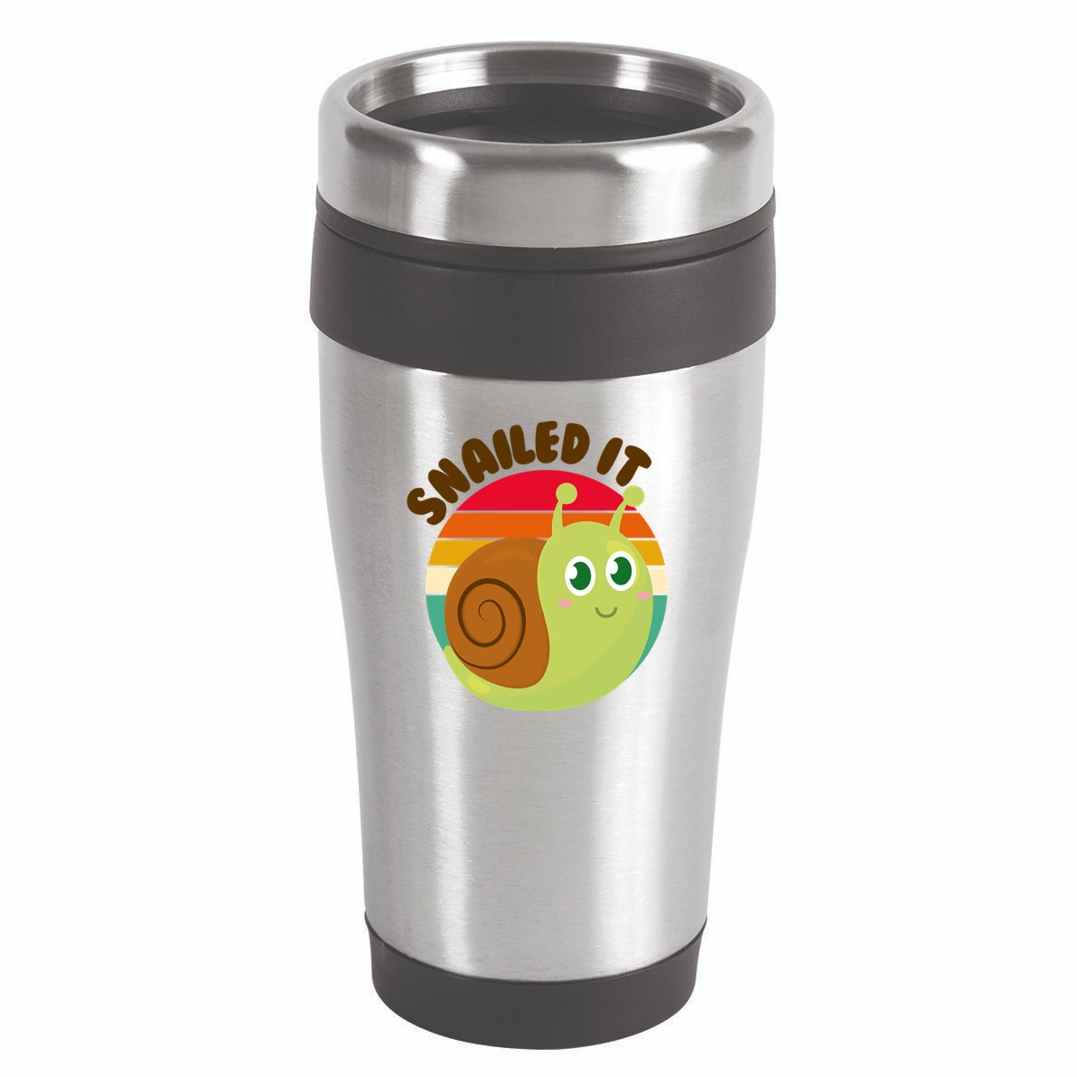 Cute Retro Snailed It 16oz Travel Tumbler