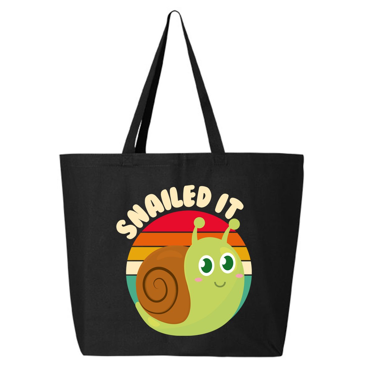 Cute Retro Snailed It 25L Jumbo Tote