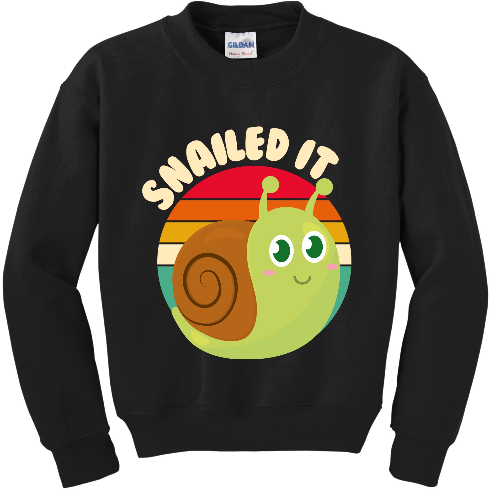Cute Retro Snailed It Kids Sweatshirt