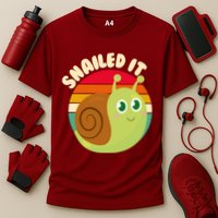 Cute Retro Snailed It Performance Shirt