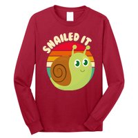 Cute Retro Snailed It Long Sleeve Shirt