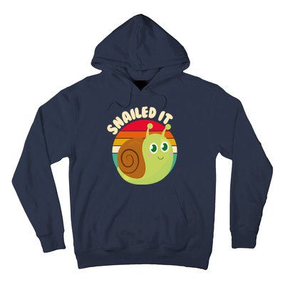 Cute Retro Snailed It Hoodie