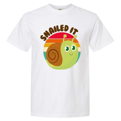 Cute Retro Snailed It Garment-Dyed Heavyweight T-Shirt