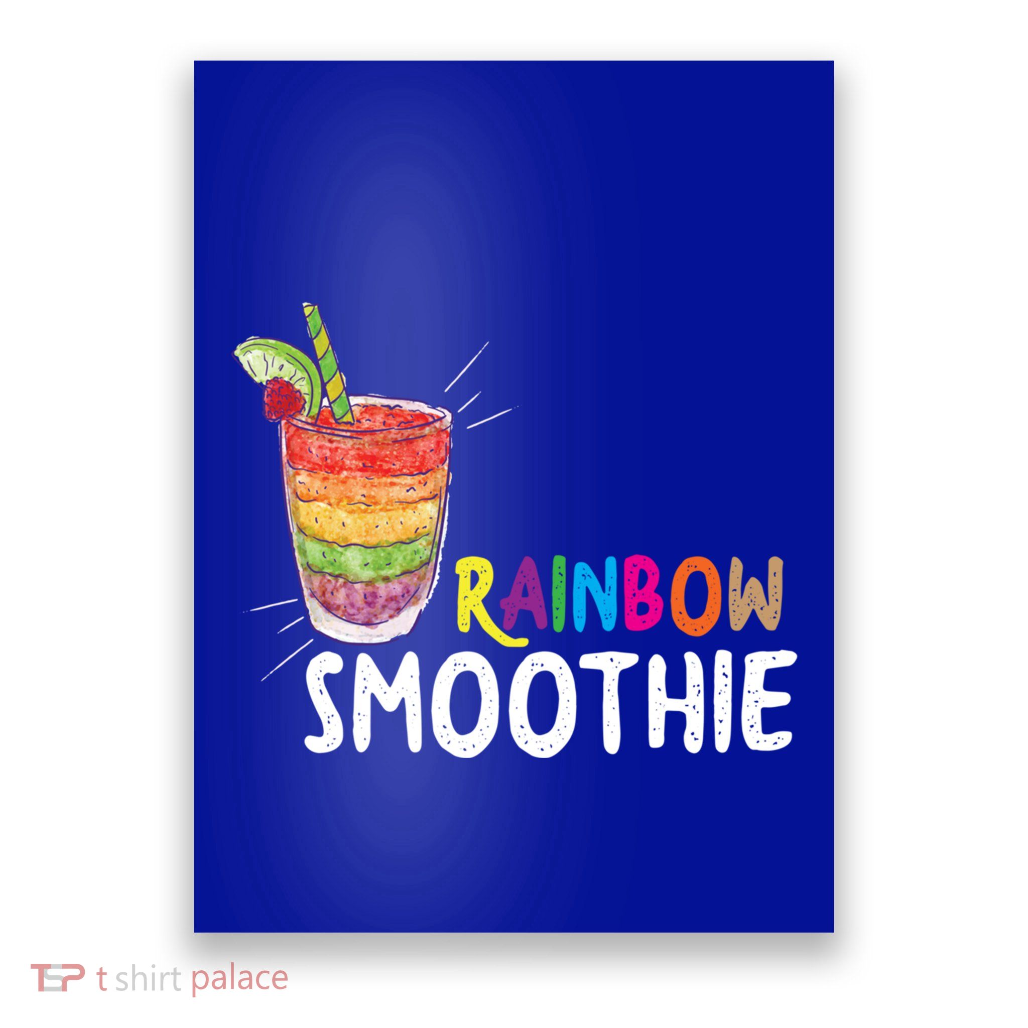 Cool Rainbow Smoothie Lgbtq Fruits Fitness Junkies Gift Poster