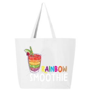 Cool Rainbow Smoothie Lgbtq Fruits Fitness Junkies Gift 25L Jumbo Tote