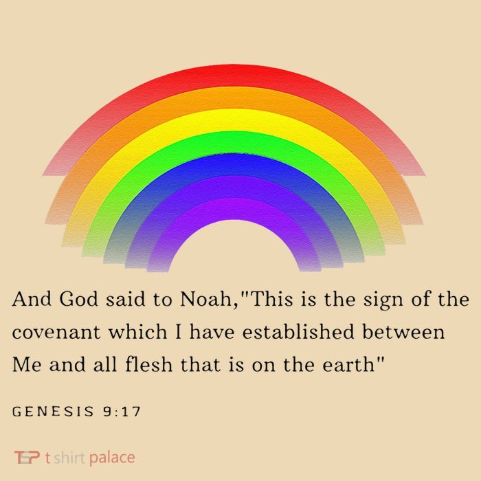 Christian Rainbow Scripture Bag
