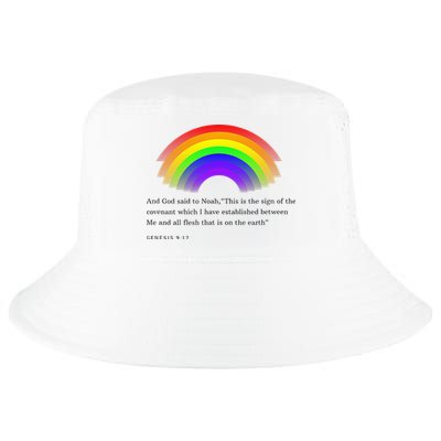 Christian Rainbow Scripture Cool Comfort Performance Bucket Hat